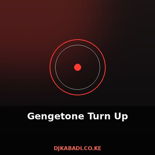 Gengetone Turn Up cover